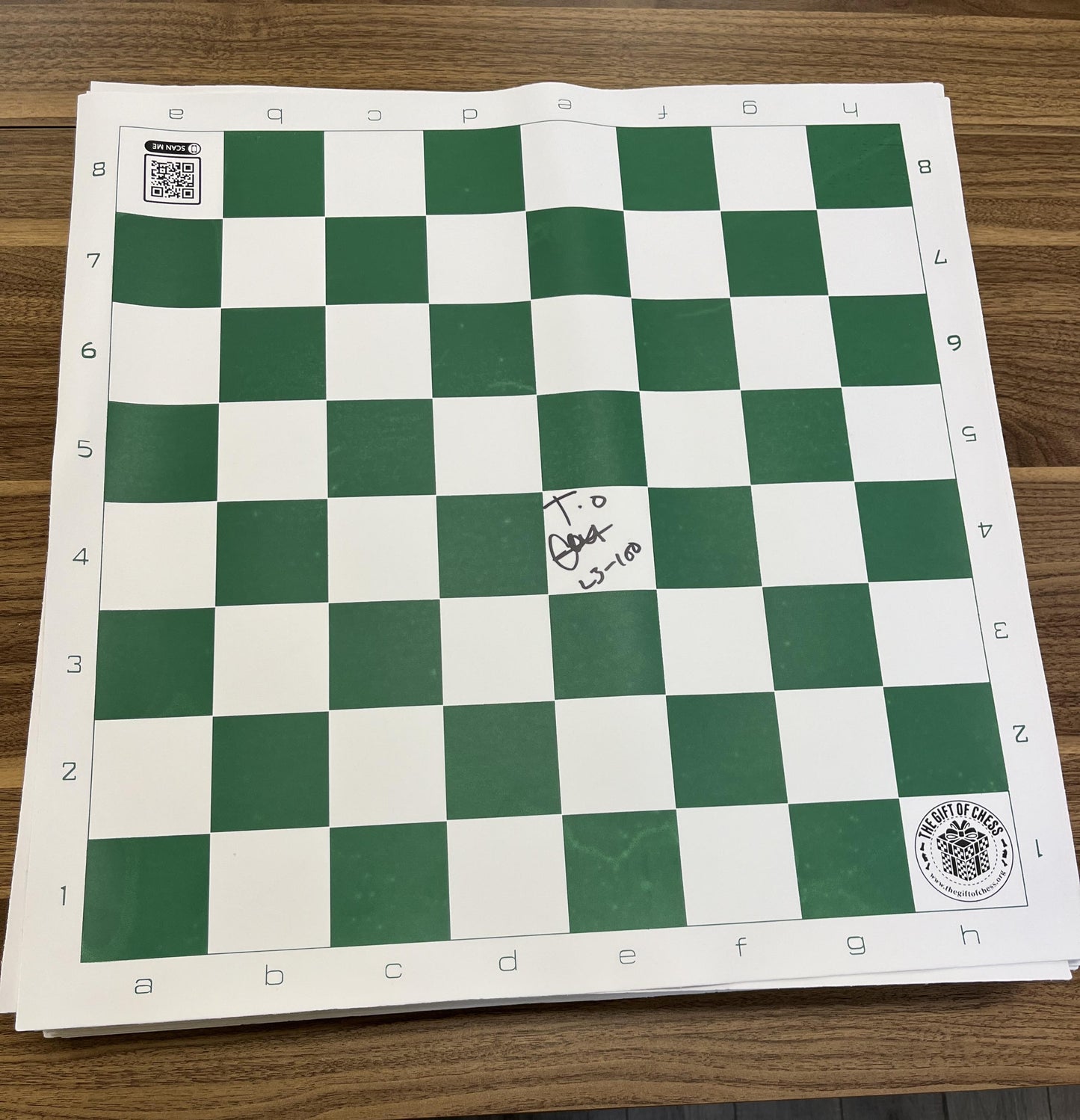 Chess Set Signed by Tunde Onakoya - 60 Hour Chess Marathon