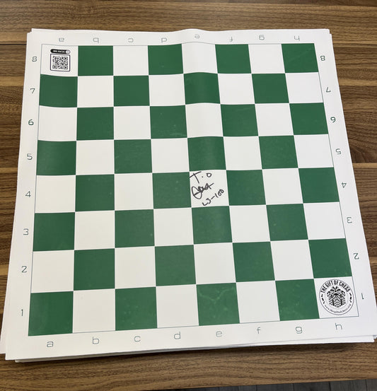 Chess Set Signed by Tunde Onakoya - 60 Hour Chess Marathon